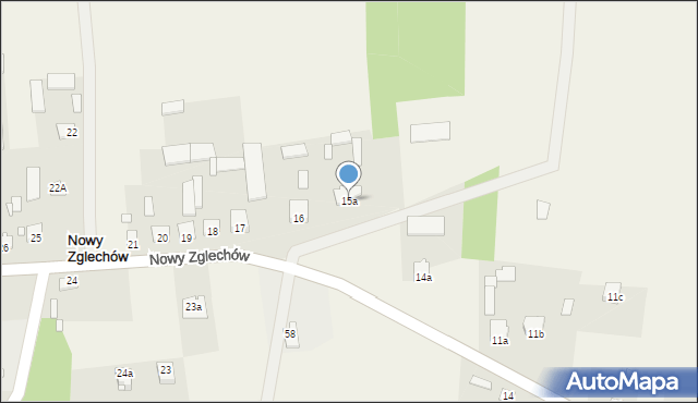 Nowy Zglechów, Nowy Zglechów, 15a, mapa Nowy Zglechów