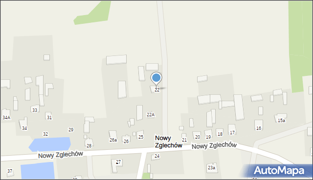 Nowy Zglechów, Nowy Zglechów, 22, mapa Nowy Zglechów