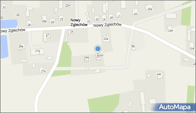 Nowy Zglechów, Nowy Zglechów, 23, mapa Nowy Zglechów
