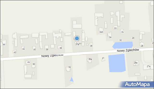 Nowy Zglechów, Nowy Zglechów, 37a, mapa Nowy Zglechów