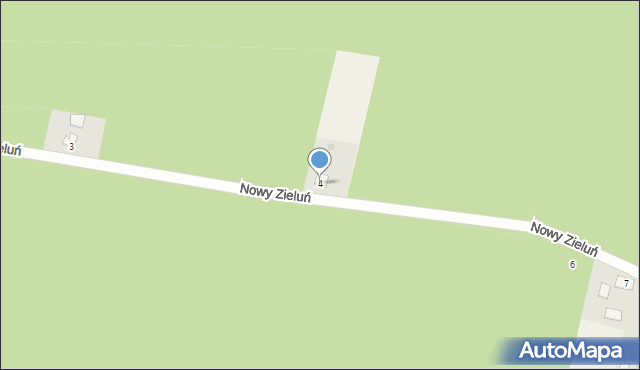 Nowy Zieluń, Nowy Zieluń, 4, mapa Nowy Zieluń