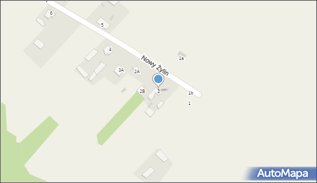 Nowy Żylin, Nowy Żylin, 2, mapa Nowy Żylin