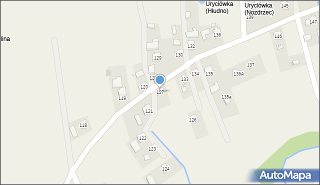 Nozdrzec, Nozdrzec, 127, mapa Nozdrzec
