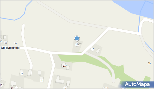 Nozdrzec, Nozdrzec, 12a, mapa Nozdrzec