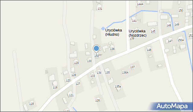 Nozdrzec, Nozdrzec, 132, mapa Nozdrzec