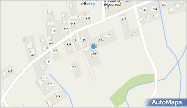 Nozdrzec, Nozdrzec, 135b, mapa Nozdrzec