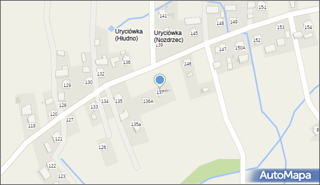 Nozdrzec, Nozdrzec, 137, mapa Nozdrzec