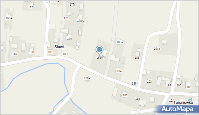 Nozdrzec, Nozdrzec, 183A, mapa Nozdrzec