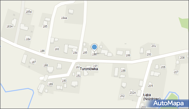 Nozdrzec, Nozdrzec, 196, mapa Nozdrzec