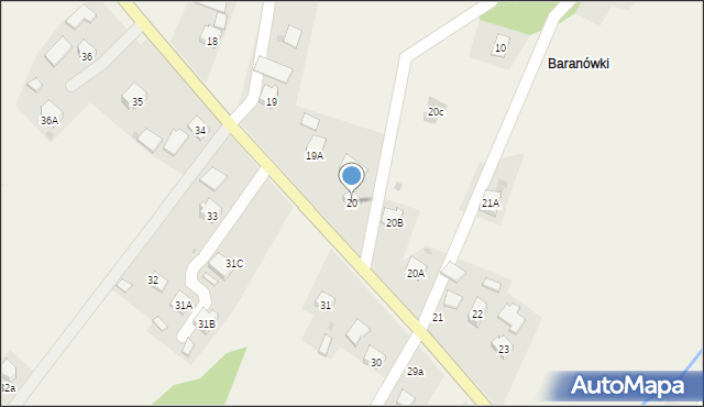 Nozdrzec, Nozdrzec, 20, mapa Nozdrzec