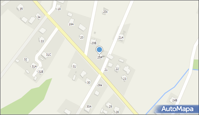 Nozdrzec, Nozdrzec, 20A, mapa Nozdrzec