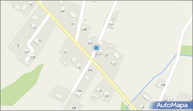 Nozdrzec, Nozdrzec, 21, mapa Nozdrzec