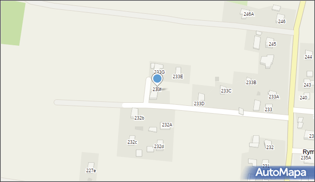 Nozdrzec, Nozdrzec, 233f, mapa Nozdrzec