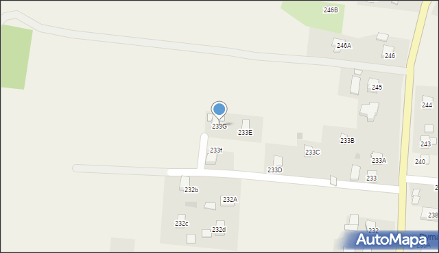 Nozdrzec, Nozdrzec, 233G, mapa Nozdrzec