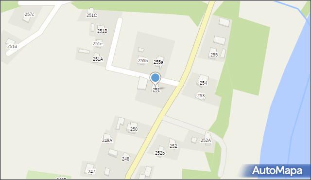 Nozdrzec, Nozdrzec, 251, mapa Nozdrzec