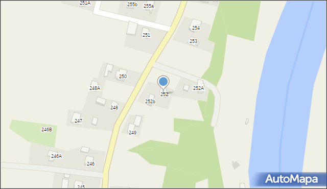 Nozdrzec, Nozdrzec, 252, mapa Nozdrzec