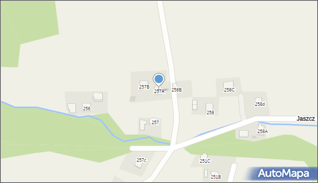 Nozdrzec, Nozdrzec, 257A, mapa Nozdrzec