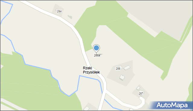 Nozdrzec, Nozdrzec, 288a, mapa Nozdrzec