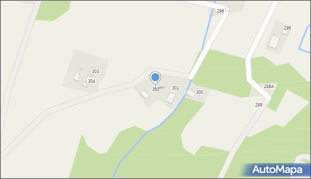 Nozdrzec, Nozdrzec, 302, mapa Nozdrzec