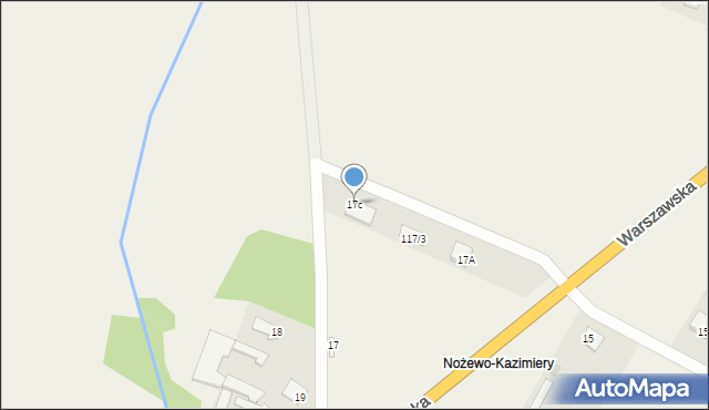 Nożewo, Nożewo, 17c, mapa Nożewo