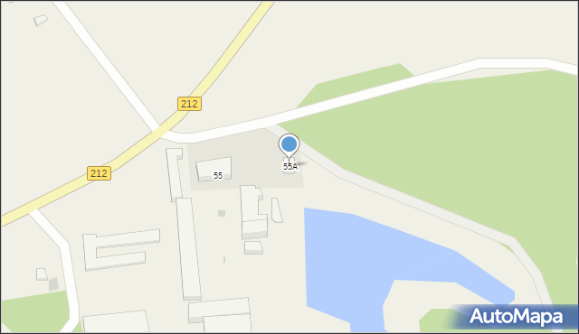 Nożyno, Nożyno, 55A, mapa Nożyno