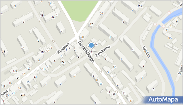 Olecko, Nocznickiego Tomasza, 1, mapa Olecko