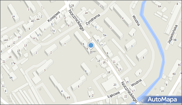 Olecko, Nocznickiego Tomasza, 10, mapa Olecko