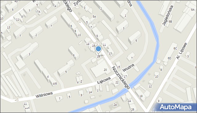 Olecko, Nocznickiego Tomasza, 18, mapa Olecko