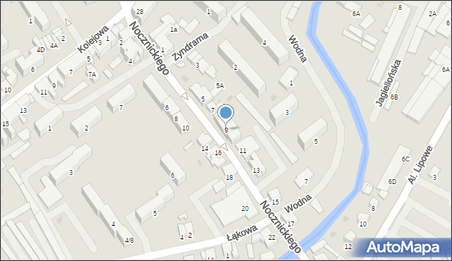 Olecko, Nocznickiego Tomasza, 9, mapa Olecko