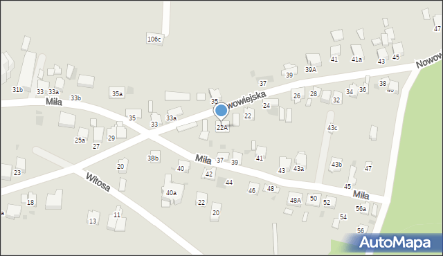 Olkusz, Nowowiejska, 22A, mapa Olkusz