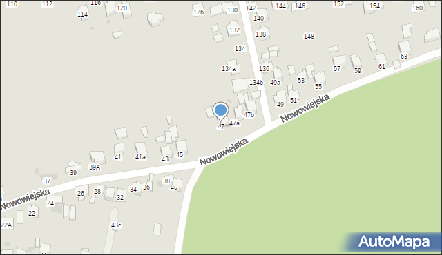 Olkusz, Nowowiejska, 47, mapa Olkusz