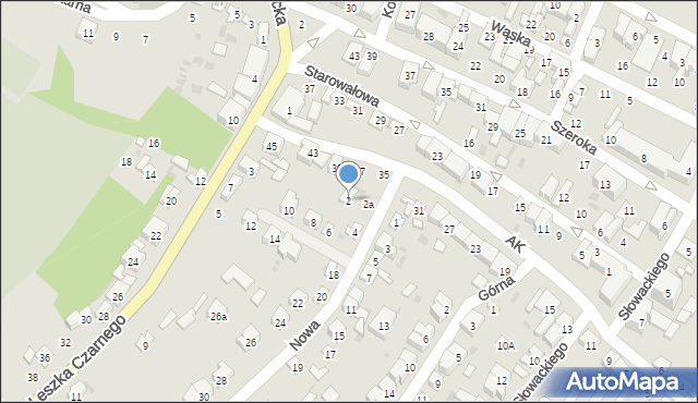Opatów, Nowa, 2, mapa Opatów
