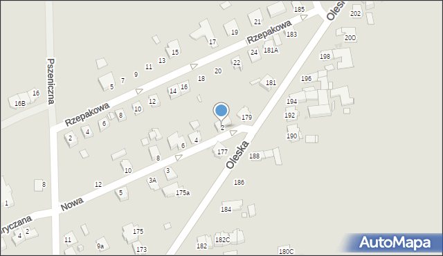 Opole, Nowa, 2, mapa Opola