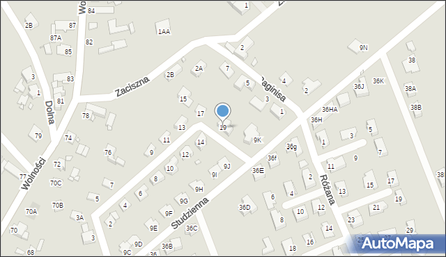 Opole, Nowe Osiedle, 19, mapa Opola