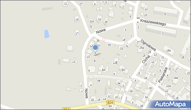 Opole Lubelskie, Nowa, 12b, mapa Opole Lubelskie