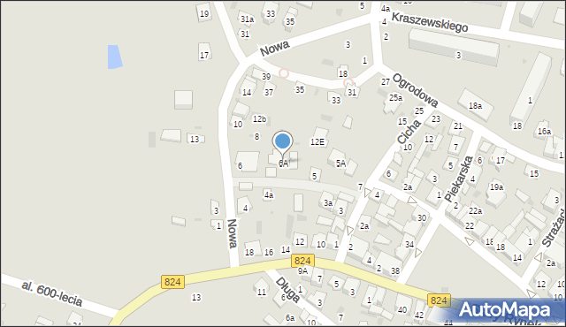 Opole Lubelskie, Nowa, 6A, mapa Opole Lubelskie