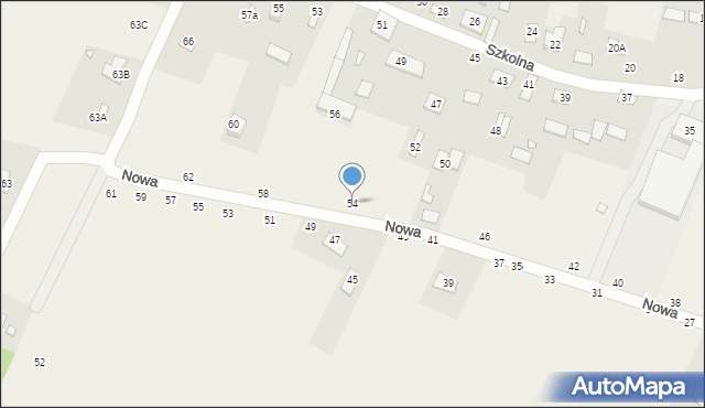 Orchówek, Nowa, 54, mapa Orchówek