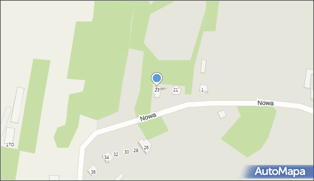 Osiek, Nowa, 23, mapa Osiek