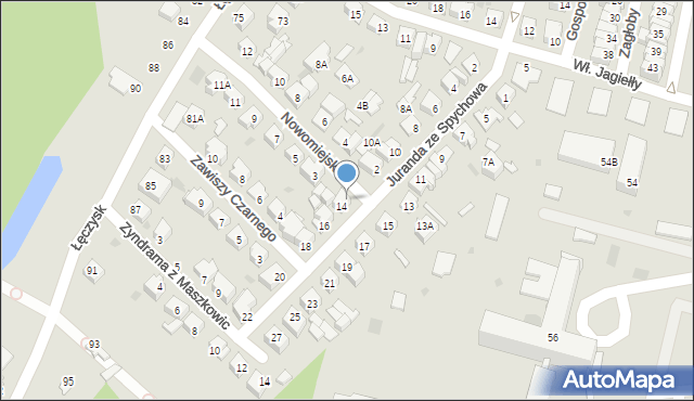 Ostrołęka, Nowomiejska, 1, mapa Ostrołęka