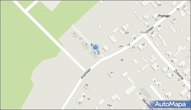 Ostrołęka, Nowiny, 3, mapa Ostrołęka