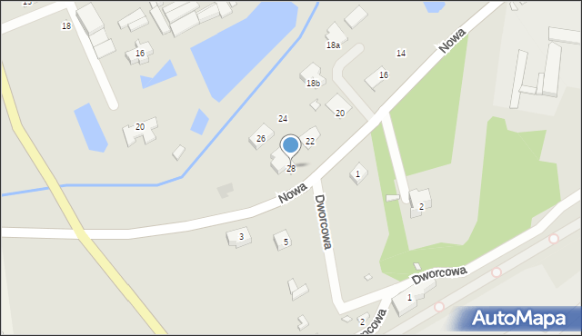 Otyń, Nowa, 28, mapa Otyń