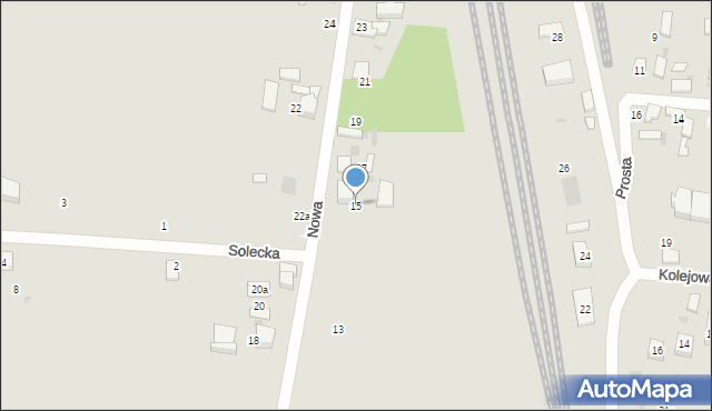 Ozorków, Nowa, 15, mapa Ozorków