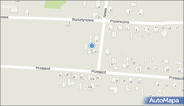 Ozorków, Nowa, 2, mapa Ozorków