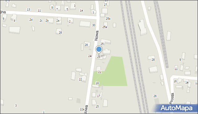Ozorków, Nowa, 23, mapa Ozorków