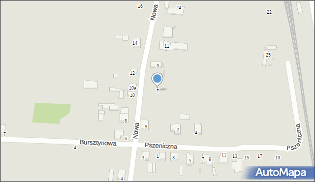 Ozorków, Nowa, 7, mapa Ozorków