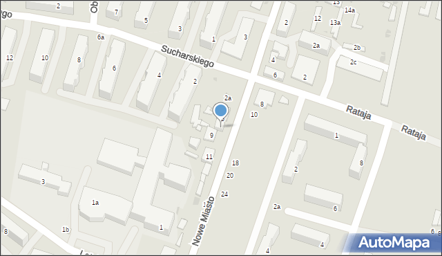 Ozorków, Nowe Miasto, 7, mapa Ozorków