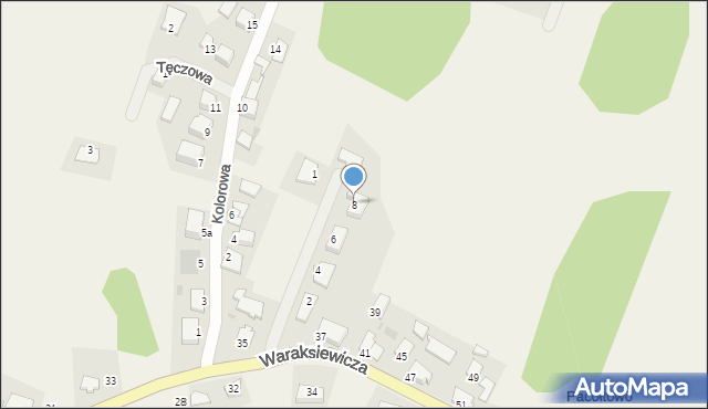 Pacółtowo, Nowa, 8, mapa Pacółtowo