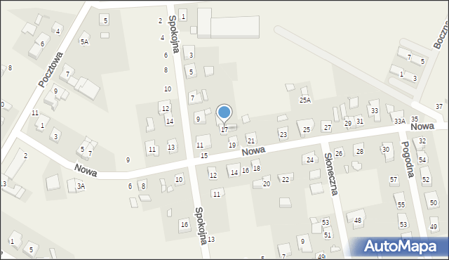 Palędzie, Nowa, 17, mapa Palędzie