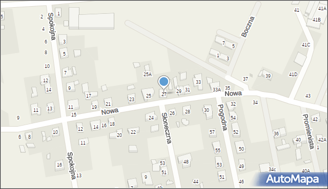 Palędzie, Nowa, 27, mapa Palędzie