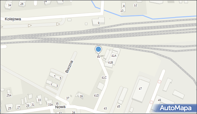 Palędzie, Nowa, 41, mapa Palędzie